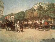 Childe Hassam Grand Prix Day china oil painting artist